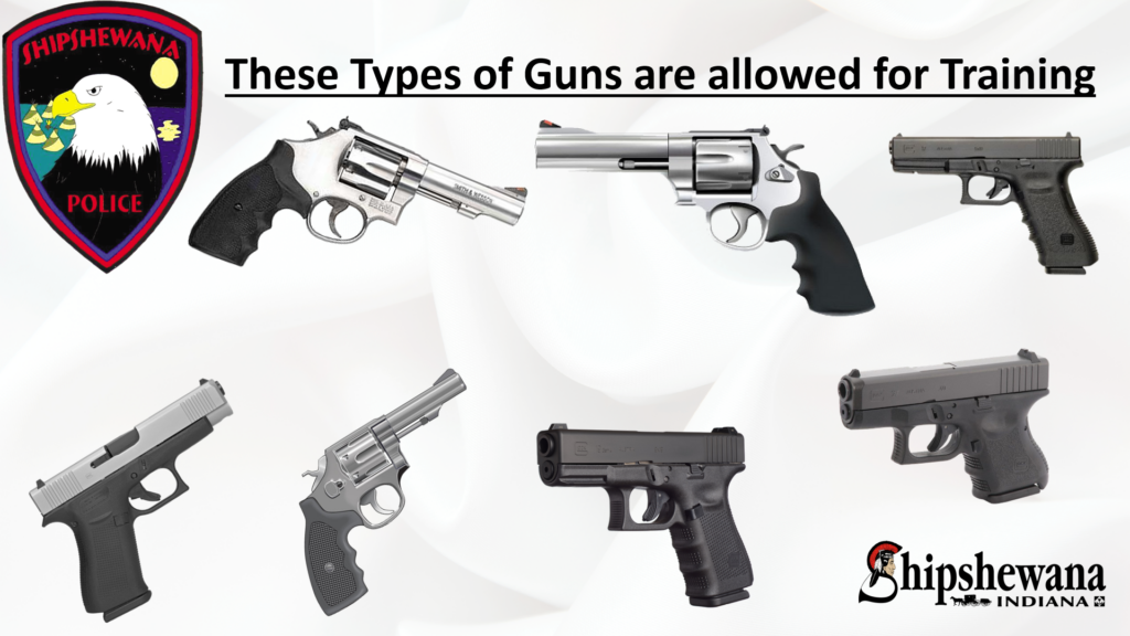 Firearms Training Signup Open to Residents living in 46565 Zip Code